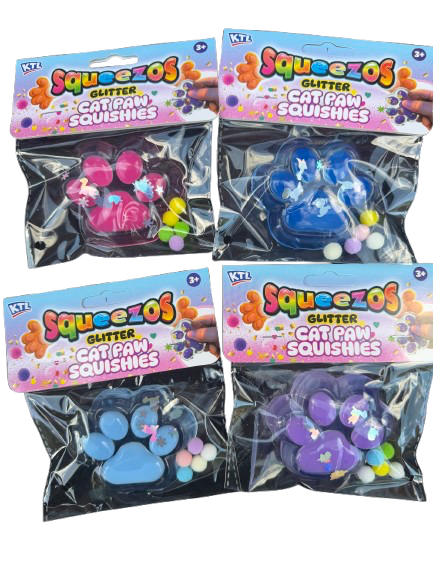 KTL Squeezos Glitter Cat Paws