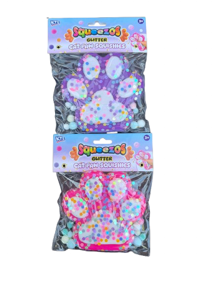 KTL Large Squeezos Glitter Cat Paws