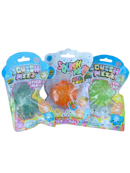 Squish Meez Light up Stick-a-mals