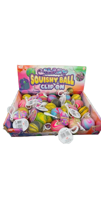 Galaxy Squishy Ball Keyring