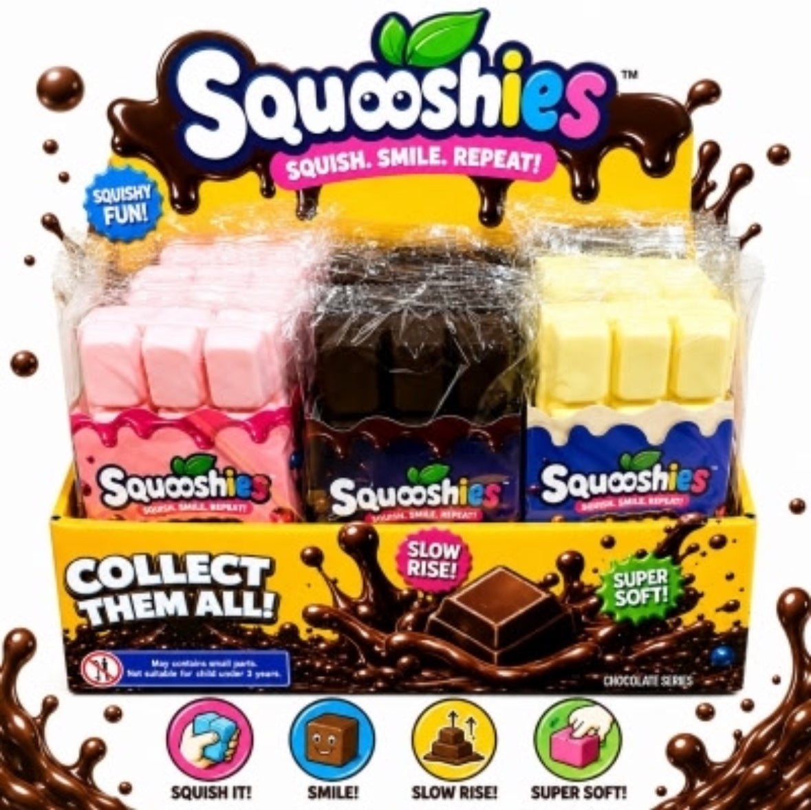 Squooshies Chocolate Bars Squishy