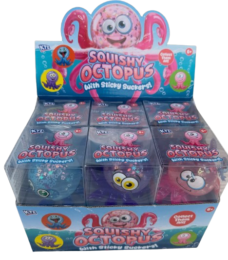 Squishy Octopus With Sticky Suckers